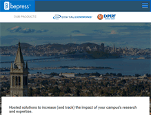 Tablet Screenshot of bepress.com