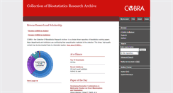 Desktop Screenshot of biostats.bepress.com