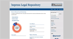 Desktop Screenshot of law.bepress.com
