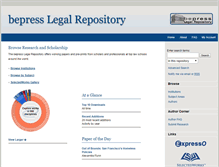 Tablet Screenshot of law.bepress.com